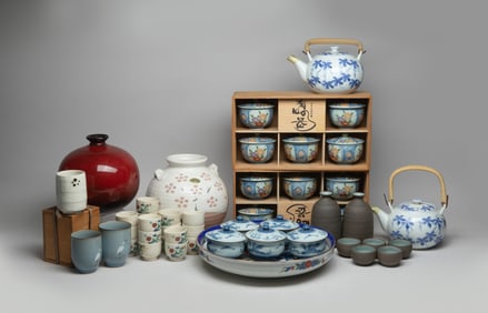 Estate Large Set Japanese Porcelains