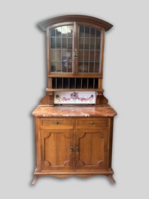 French Louis XV Style Wood Cabinet