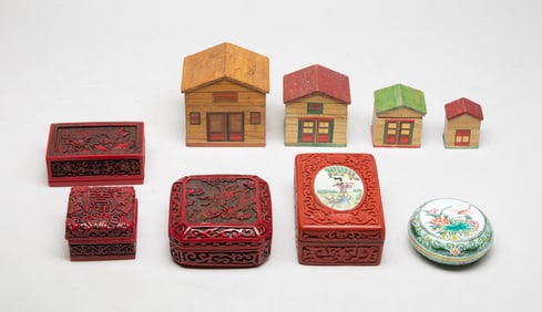 Estate Chinese/ Asian Export Boxes
