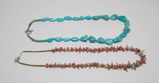 Two Zuni Fetish Necklaces
