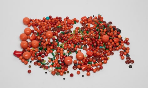 Estate Large Set Chinese Beads Collection