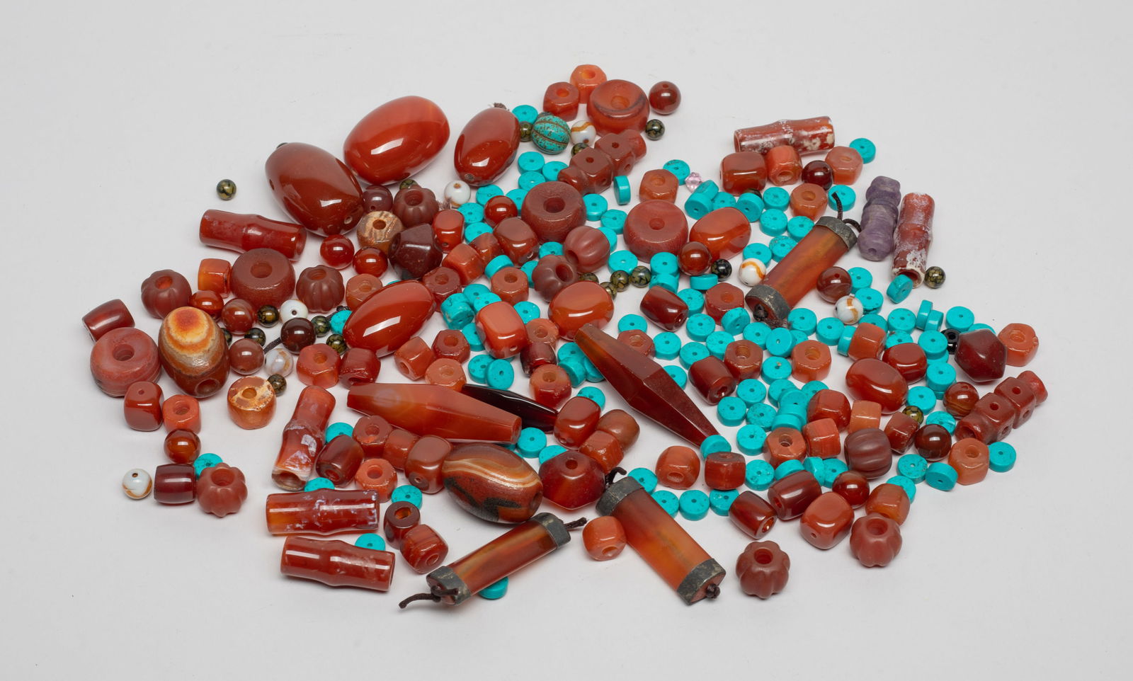 Chinese/ Tibetan Dzi, Agate, Glass Beads Sets (1 of 11)