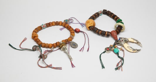 Estate Two Chinese/ Tibetan Prayer Beads