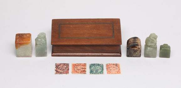 Estate Chinese Jade Seals, Office Stamps