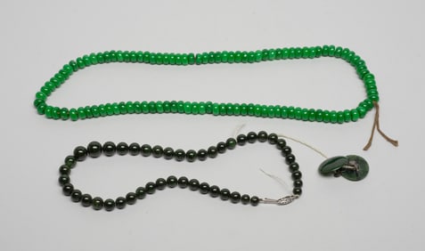 Chinese Export Stone Prayer Beads