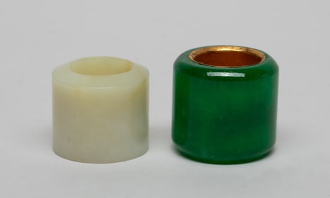 Two Chinese Export Thumb Rings