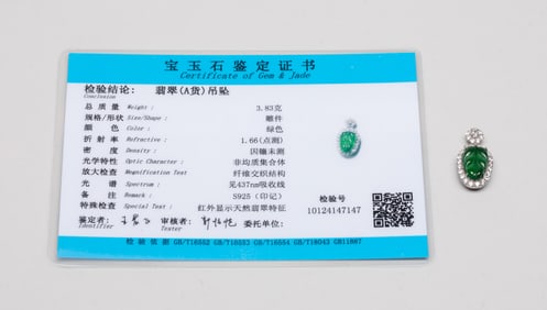 Estate Chinese Jade Pendant