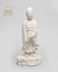 Chinese Blanc De Porcelain Figure