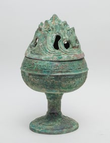 Chinese Bronze Covered Censer