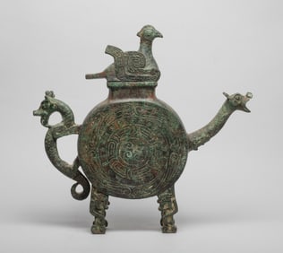 Estate Chinese Tall Bronze Pot