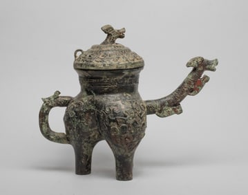 Chinese Bronze Covered Pot