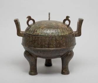 Chinese Export Bronze Covered Pot
