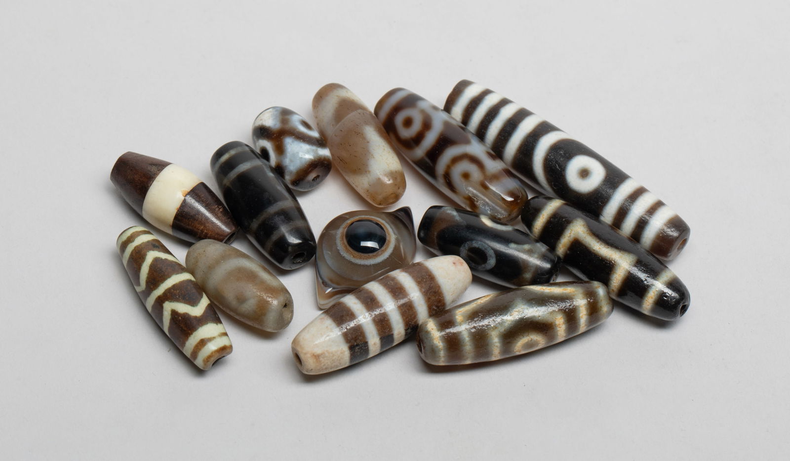 Chinese/ Tibetan Dzi Beads, Agate Beads Collection (1 of 13)