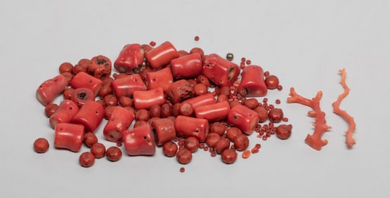 Estate Large Set Chinese/ Tibetan Beads Collection