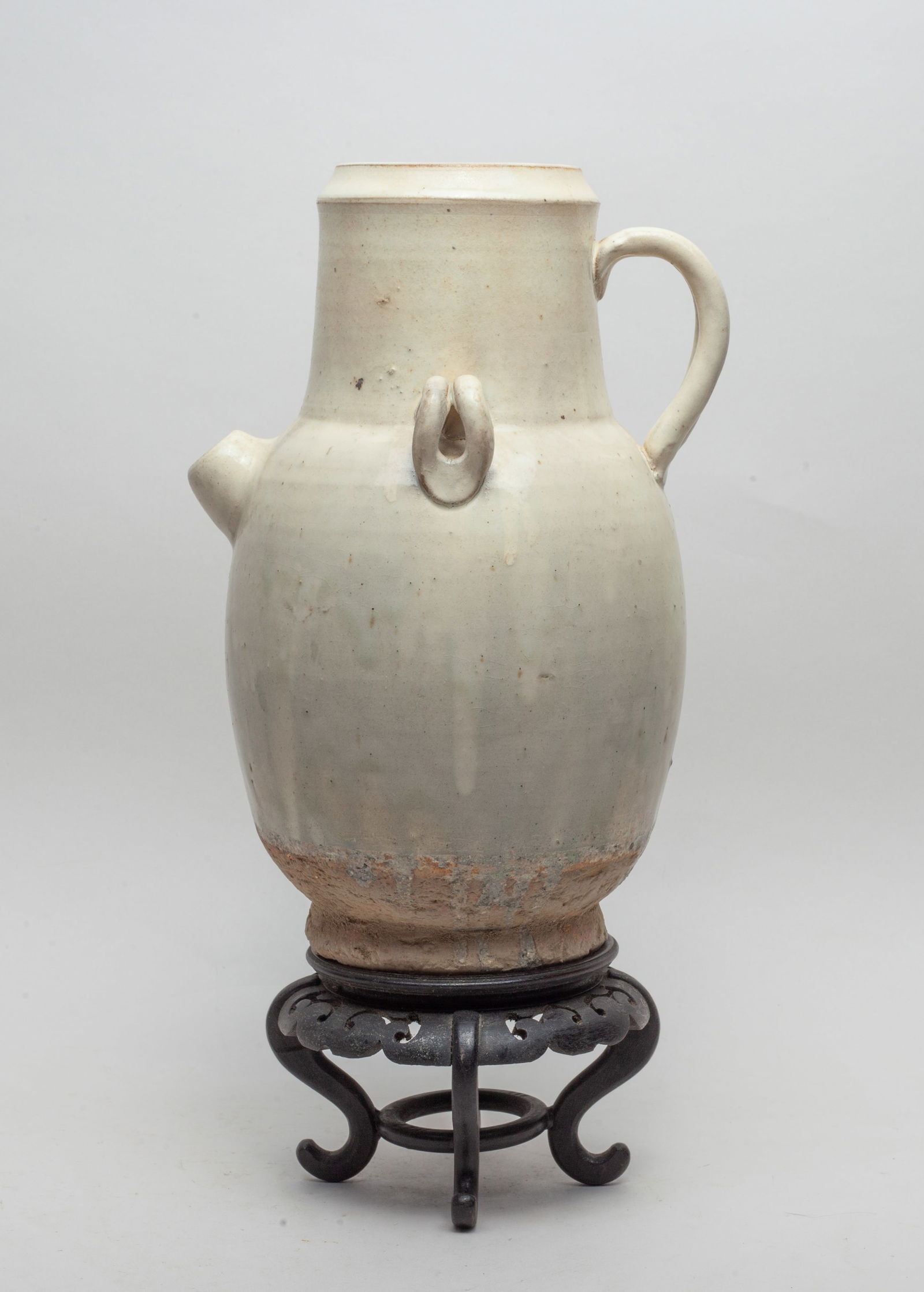 Korean Cream Glazed Porcelain Large Pot (1 of 8)