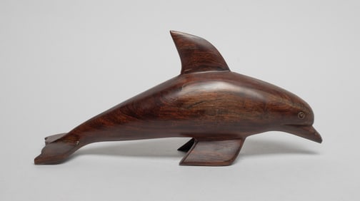 Vintage Mid-century Iron Wood Art Sculpture