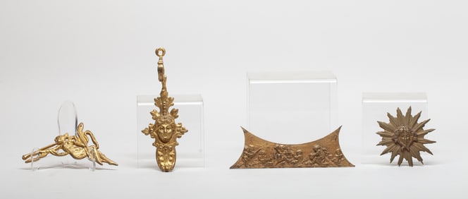 Set Old France Gilt Door Decors