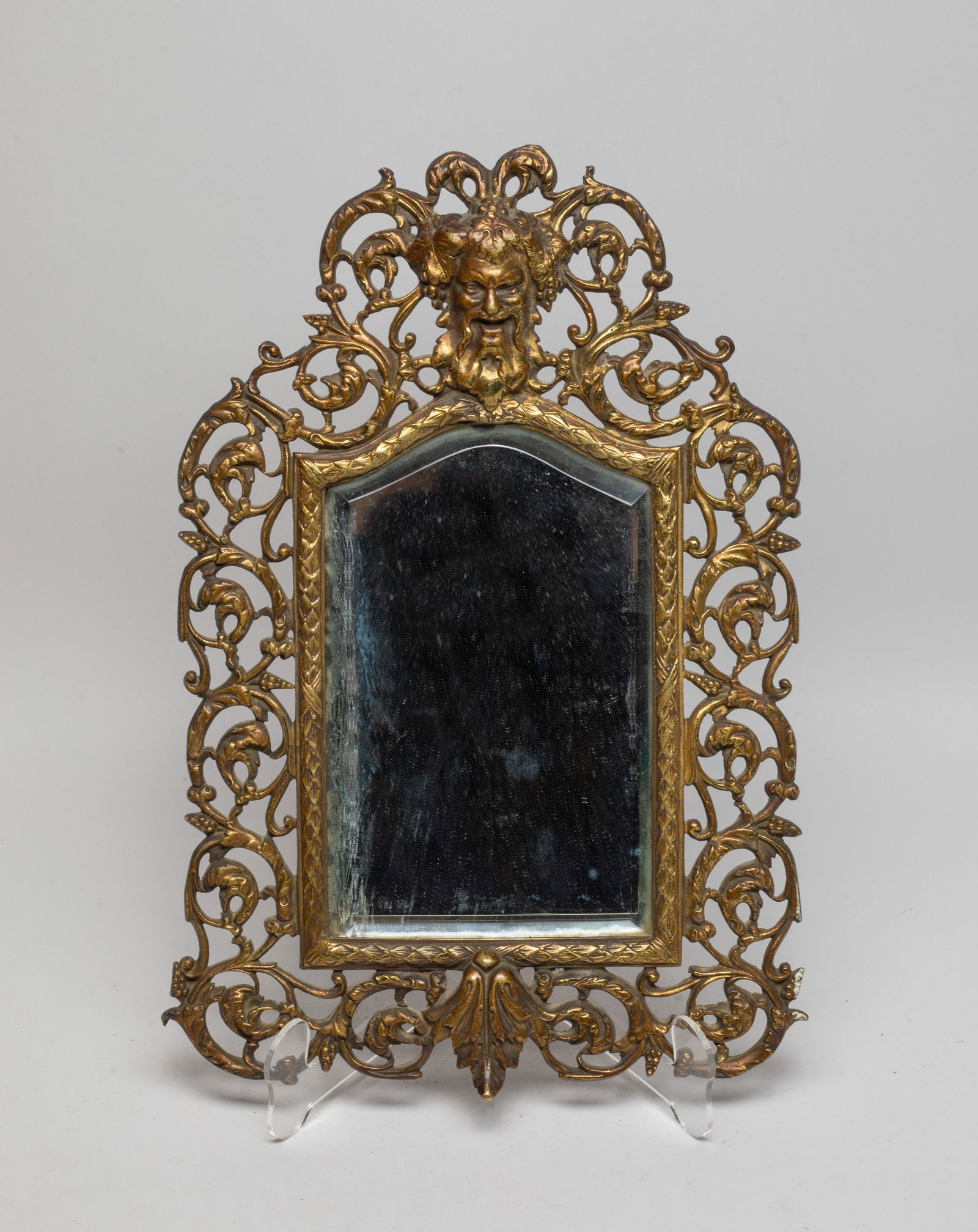 Antique Victorian Brass Table Mirror (1 of 11)