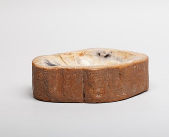 Estate Vintage Petrified Wood Pot/ Bowl