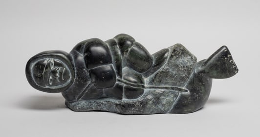Large Vintage Inuit Carved Stone Sculpture