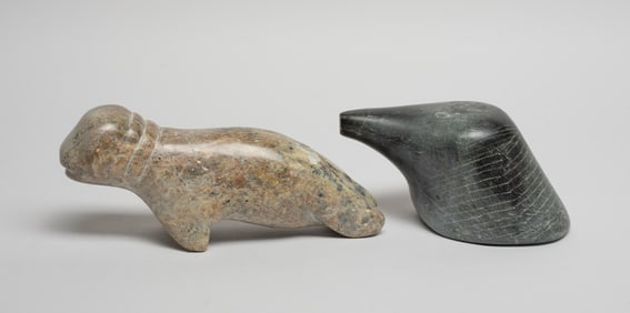 Vintage Inuit Carved Stone Sculptures