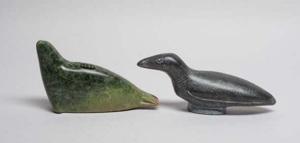Vintage Inuit Carved Stone Sculptures