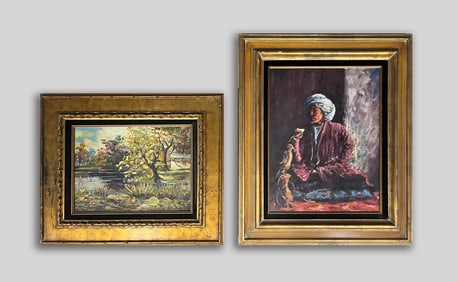 Two Vintage Framed Oil Paintings