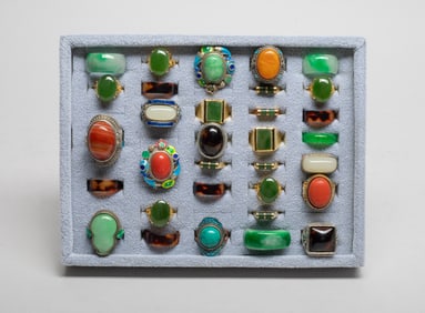 Estate Set Chinese Export Rings