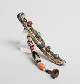 Chinese Tibetan Dzi Beads, Metal Service