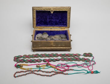 Box of Chinese Fengshui Coins Collection