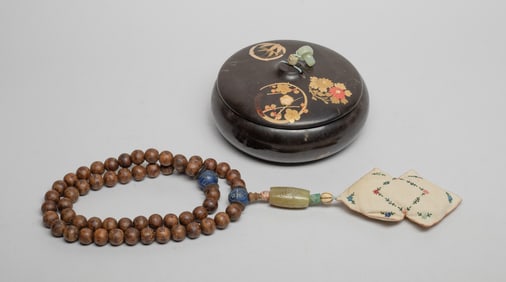 Rare Chinese Agarwood, Jade Prayer Beads