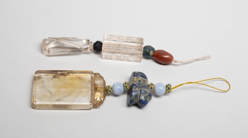 Chinese Rock Crystal Pendants