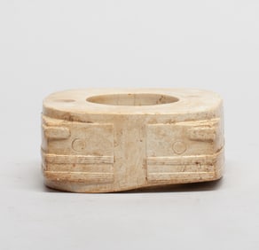 Chinese Burnt Jade/ Stone Sculpture of Cong