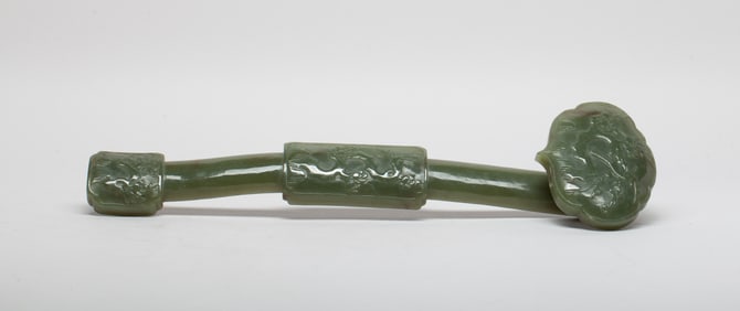 Large Chinese Jade Sculpture of Ruyi