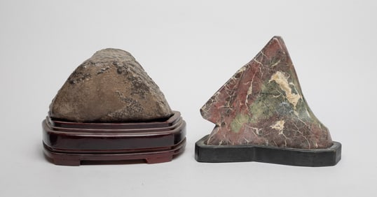 Two Chinese Scholar Stone Sculptures