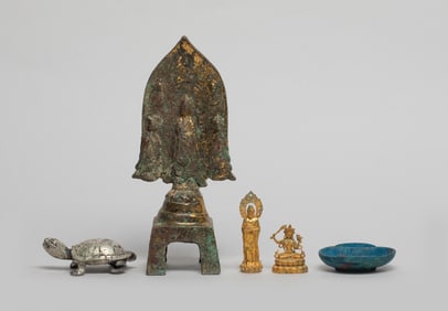 Set Chinese Bronze/ Metal Sculptures