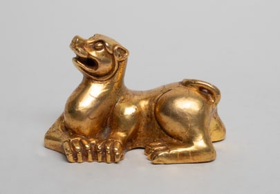 Rare Korean Gilt Bronze Paper Weight