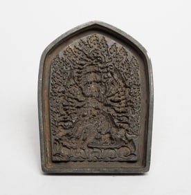Large Chinese Tibetan Bronze Tsha Tsha Seal
