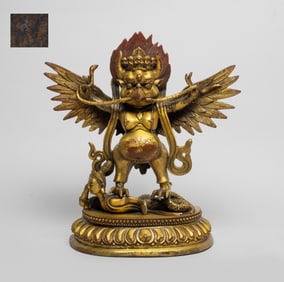 Chinese Sino-Tibetan Gilt Bronze Buddha