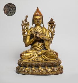 Chinese Gilt Bronze Sculpture of Buddha