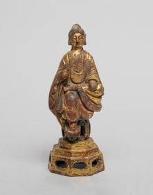 Estate Chinese Gilt Bronze Sculpture of Buddha