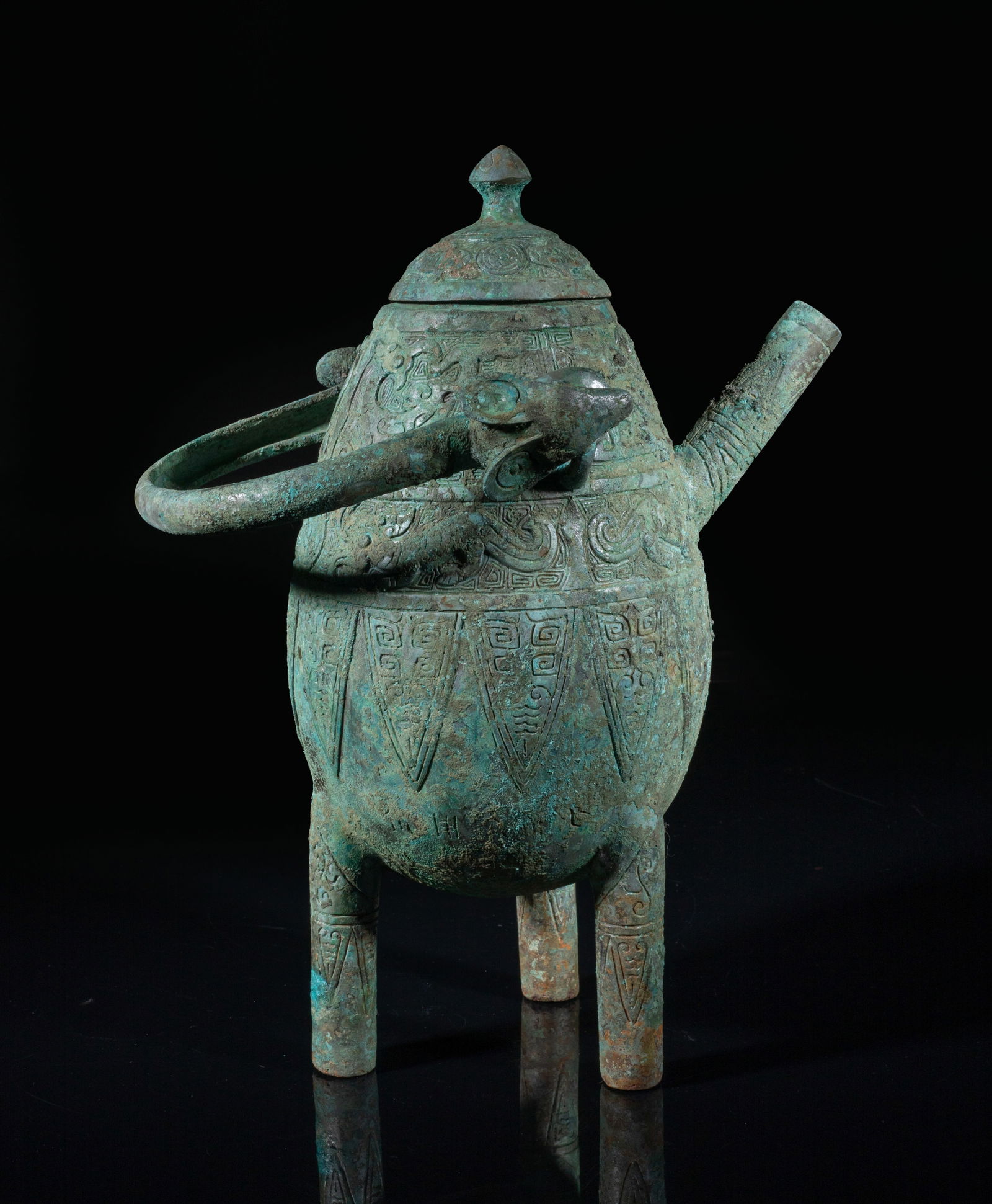 Chinese Bronze Covered Pot (1 of 10)