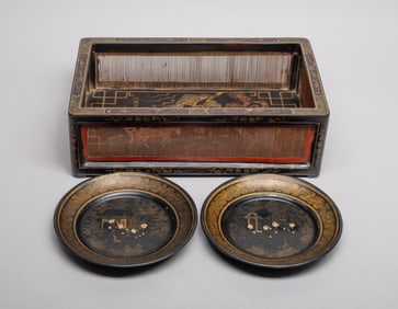 Two Chinese Lacquer Pieces