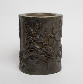 Estate Chinese Bark of Agarwood Brush Pot