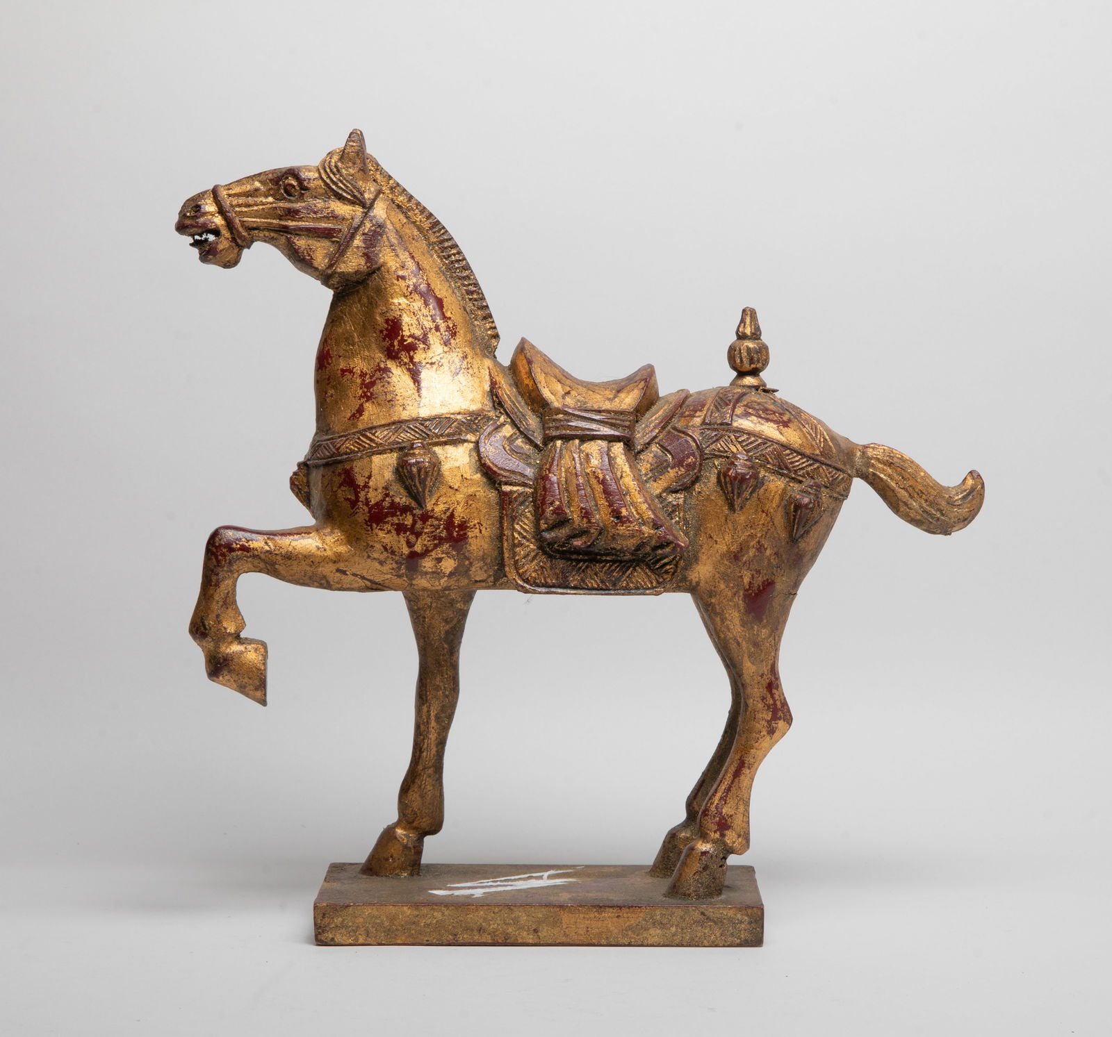 Chinese Painted Wood Sculpture of Horse (1 of 13)