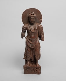 Estate Asian Indian Clay Sculpture of Buddha