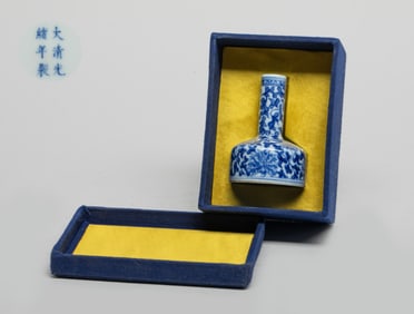 Chinese Blue & White Porcelain Bottle