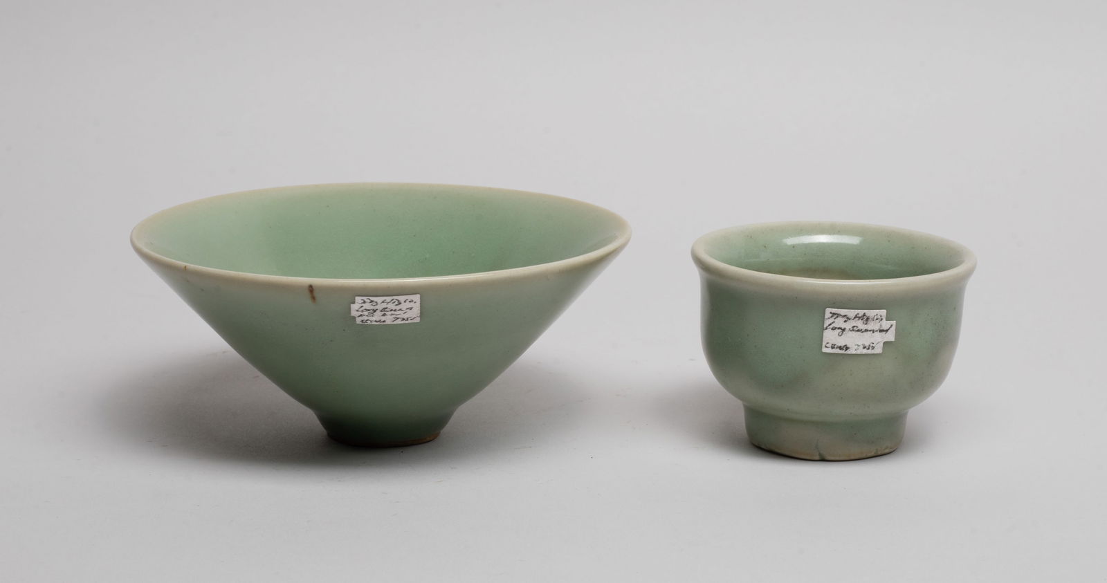 Two Chinese Longquan Porcelain Tea Cups (1 of 13)
