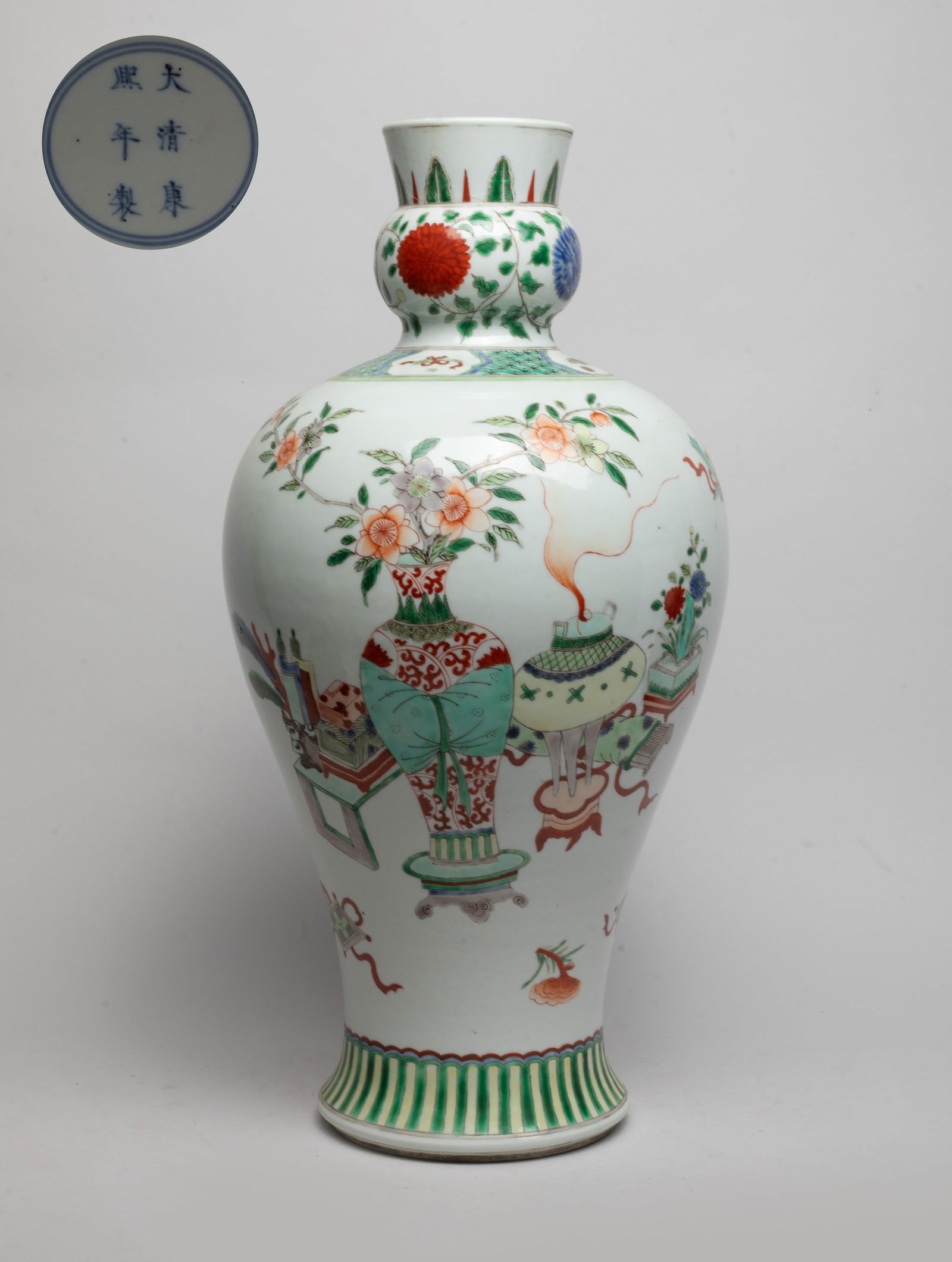 Tall Chinese Wuchai Porcelain Vase (1 of 15)