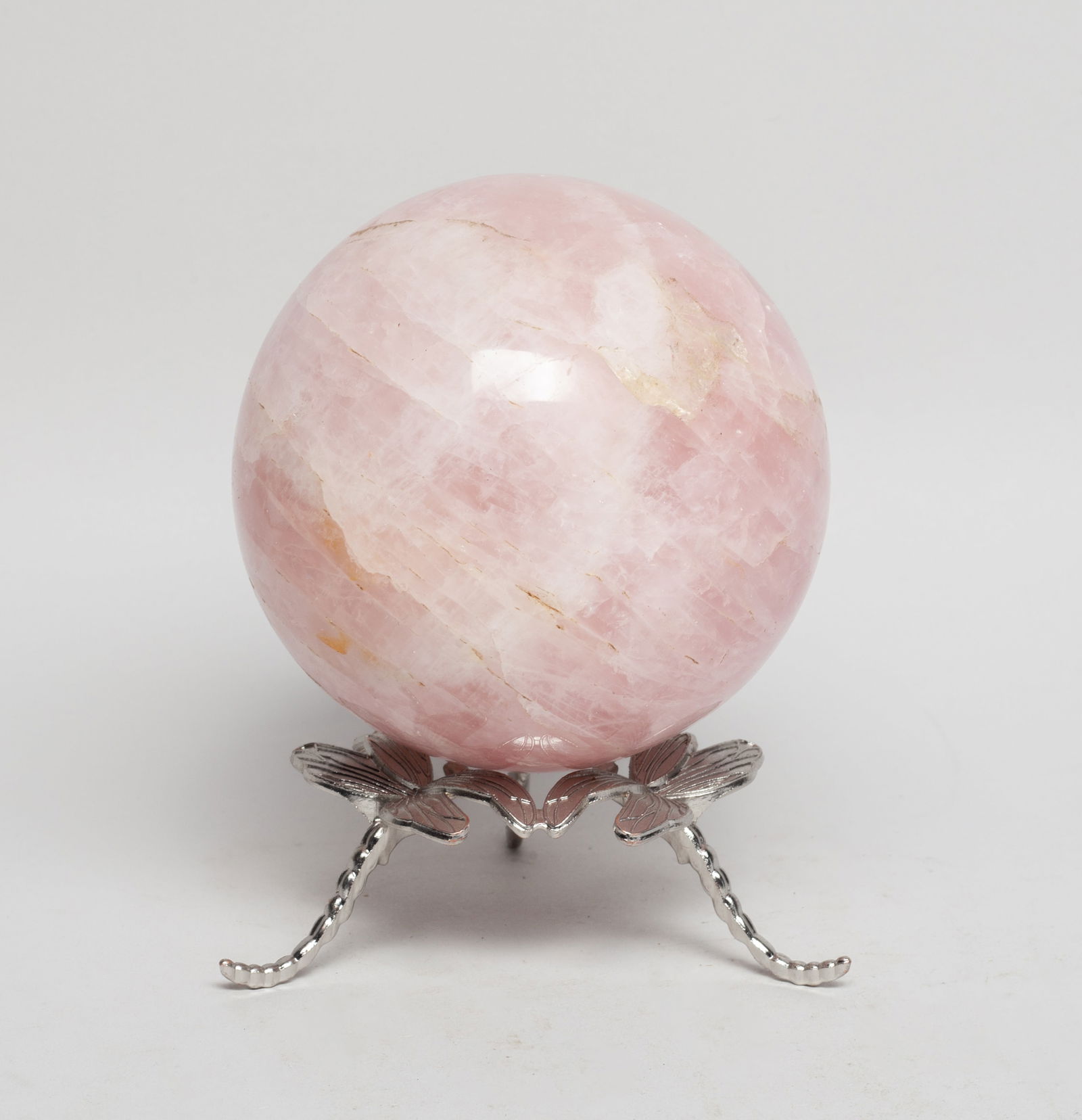 Vintage Fine Rose Quartz Ball Sculpture (1 of 11)